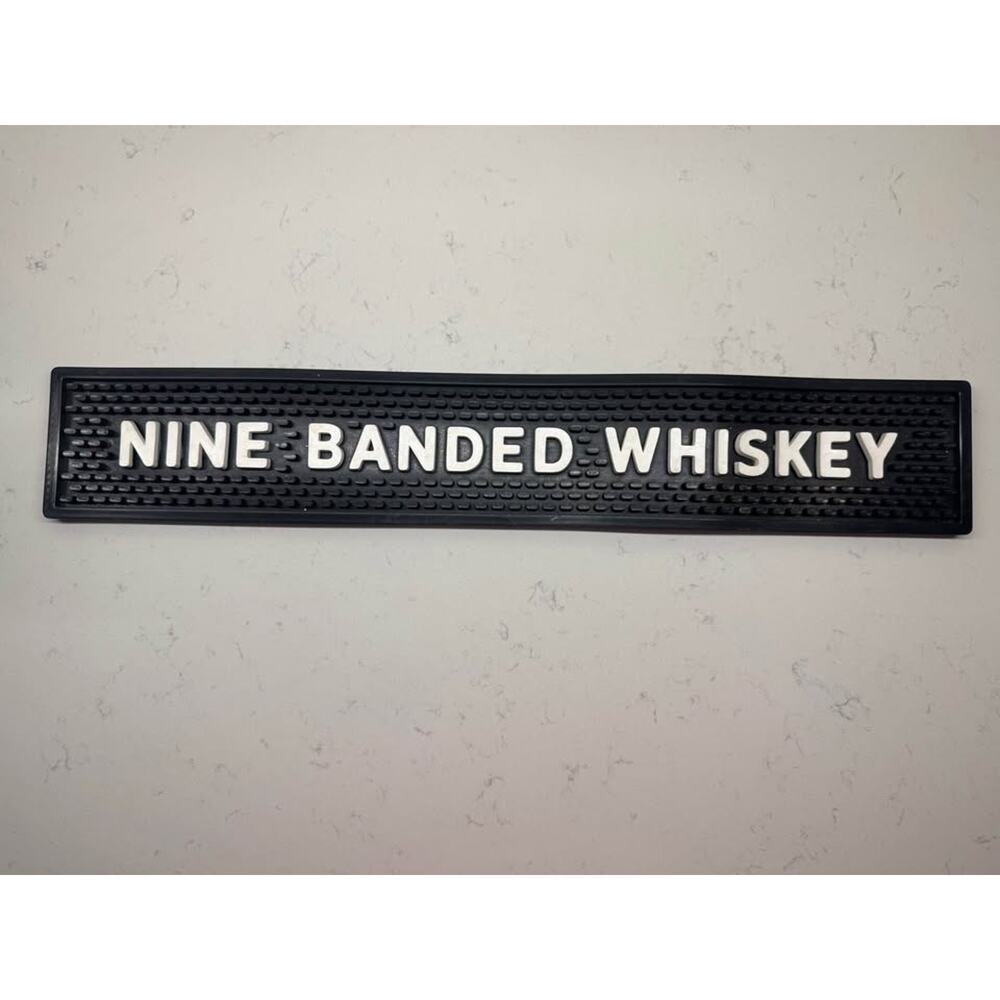 Nine Banded Whiskey Rubber Black Bar Mat